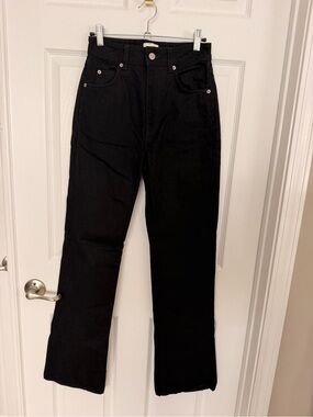 BLK DNM Black Straight-Leg Women's Jeans